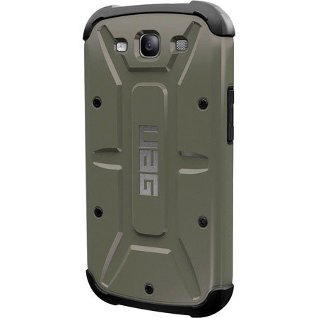 Urban Armor Gear Case with Screen Guard for Samsung Galaxy S III, Moss/Black