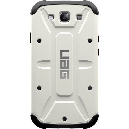 Urban Armor Gear Case with Screen Guard for Samsung Galaxy S III, White/Black