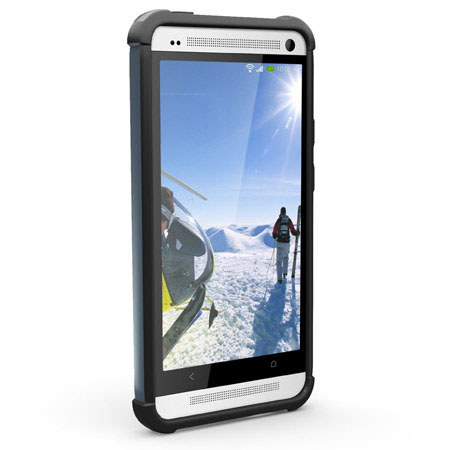 Urban Armor Gear Case with Screen Guard for HTC One, Slate/Black