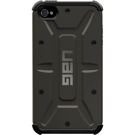 Urban Armor Gear Case with Screen Guard for iPhone 4 & 4S, Moss/Black