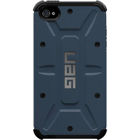 Urban Armor Gear Case with Screen Guard for iPhone 4 & 4S, Slate/Black