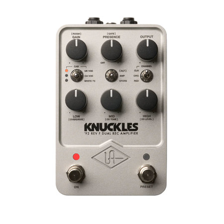 Universal Audio UAFX Knuckles '92 Rev F Dual-Rectifier Amp Modeling Pedal with Bluetooth