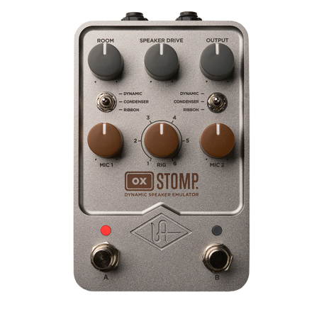 Universal Audio UAFX OX Stomp Dynamic Speaker Emulator Stereo Pedal