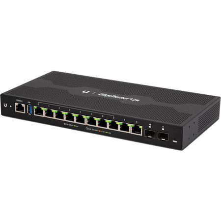 Ubiquiti Networks EdgeRouter 12P 10-Port Gigabit Router with PoE Passthrough