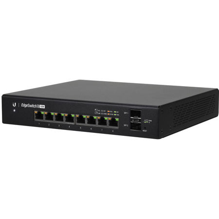 Ubiquiti Networks EdgeSwitch 8-Port 150W Managed PoE+ Gigabit Switch with SFP