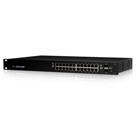 Ubiquiti Networks EdgeSwitch 24 Port 250W Managed PoE+ Gigabit Switch with SFP, 26Gbps Non-Blocking Throughput