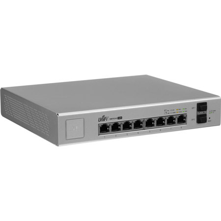 Ubiquiti US-8-60W UniFi 8-Port Cloud Managed Gigabit PoE Switch w/ 4 x PoE  Ports & 3-Year Hosted Cloud Controller (60W)