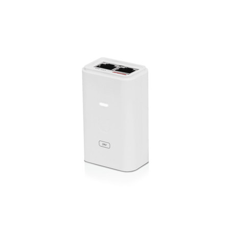 Ubiquiti Networks 24V 7W PoE Adapter with Gigabit LAN Port, White