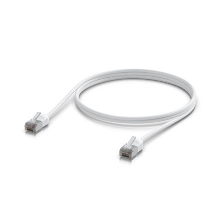Ubiquiti Networks 3.3' UniFi Shielded Cat6A Premium Outdoor Patch Cable, White