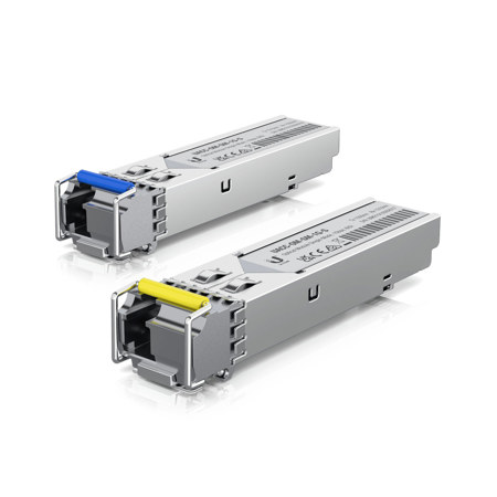 Ubiquiti Networks 1G Bidirectional SFP LC Single-Mode Optical Transceiver,2-Pack