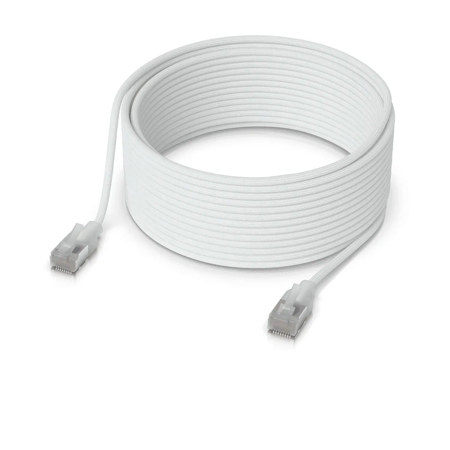 Ubiquiti Networks 49.2' UniFi Ether lighting Braided Cat6A Premium Patch Cable, White