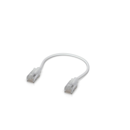 Ubiquiti Networks 5.9" UniFi Ether lighting Braided Cat6A Premium Patch Cable, White, 24-Pack
