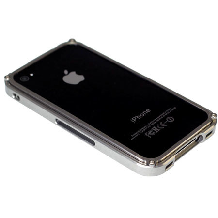 Urbano Design Aluminum Bumper for iPhone 4, Metal Silver