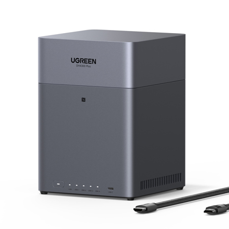 UGREEN NASync DH4300 Plus 4-Bay NAS Enclosure, Diskless