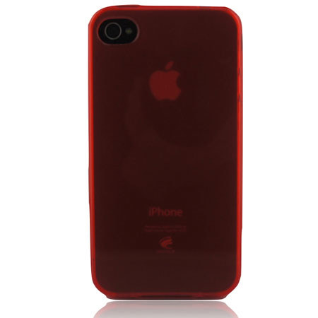 Urbano Design TPU Plain Skin for iPhone 4 & iPhone 4S, Red