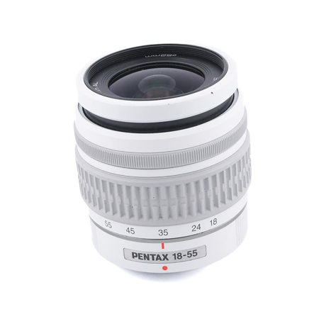 Pentax DA-L 18-55mm F/3.5-5.6 SMC AL WR Lens, White