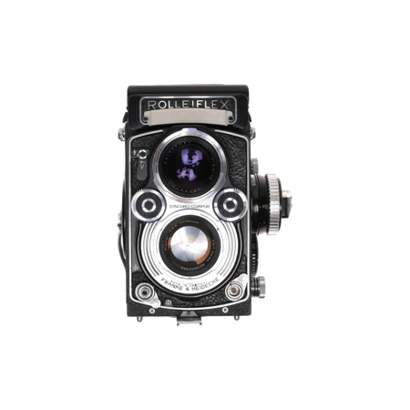 Rolleiflex 3.5F Type (3) Camera With Planar 75 3.5 Lens with Meter