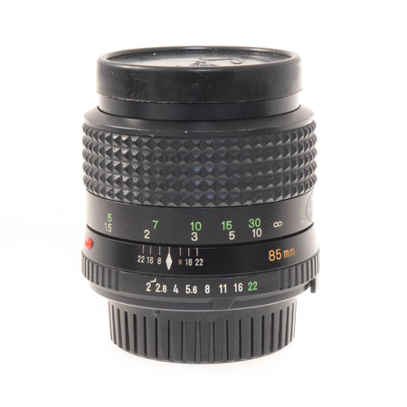 Minolta MD 85mm f/2 Manual Focus Lens SR Mount