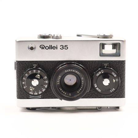 Rollei 35 Compact 35mm Camera with 40mm f/3.5 Xenar Lens, Made in Singapore