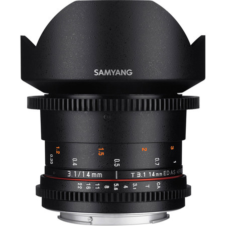 Samyang 14mm T3.1 VDSLRII Cine Lens for Canon EF Mount