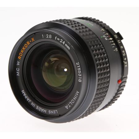 Minolta 24mm f/2.8 MC W. Rokkor-X Lens