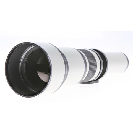 Opteka 650-1300mm f/8-16 Manual Focus T-Mount Lens (White)