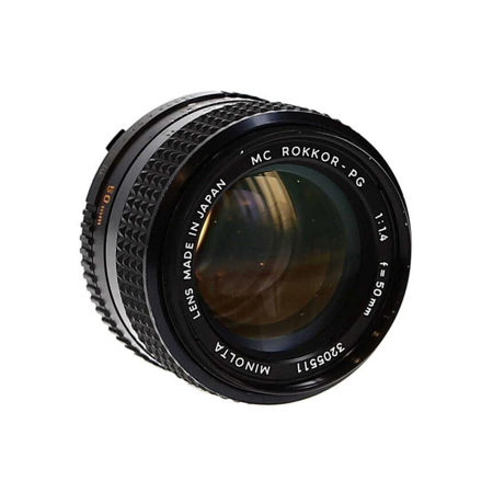 Minolta 50mm f/1.4 MC Rokkor-PG Manual Focus Lens