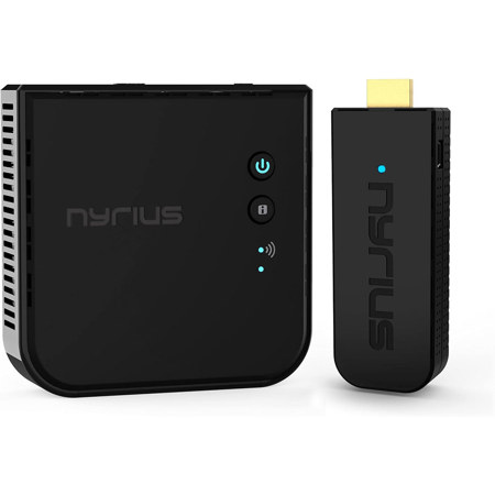 Aries Pro Wireless HDMI Transmitter Receiver to Stream HD 1080p 3D Video from Laptop, PC, Cable, Netflix, YouTube, PS4, Xbox 1, Drones, Pro Camera, to HDTV/Projector/Monitor (NPCS600)