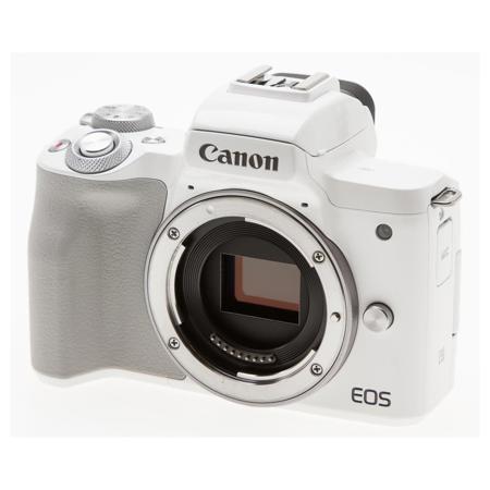 Canon EOS M50 Mirrorless Digital Camera Body, White