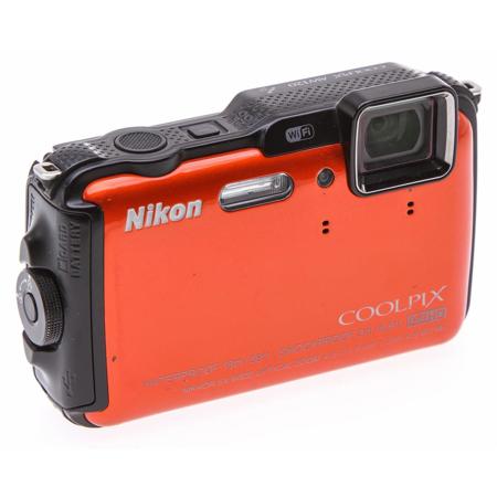 Nikon COOLPIX AW120 16 MP Wi-Fi and Waterproof Digital Camera with GPS and Full HD 1080p Video (Orange)