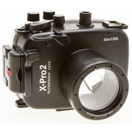 kitdive 40m/130ft Underwater Waterproof Camera Housing Case for Fujifilm X-Pro2 & 3MM Neoprene transportation cover