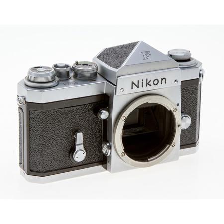 Nikon F 35mm SLR Camera with Eye Level Prism, Early Model with Nippon Kogaku Engraving, Chrome