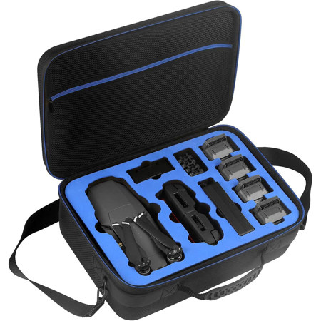 DACCKIT Travel Carrying Case Compatible with DJI Mavic 2 Pro/Mavic 2 Zoom Fly More Combo - Fit Quadcopter Drone, 5X Batteries, Remote Controller, Charging Hub, Propellers and Other Accessories