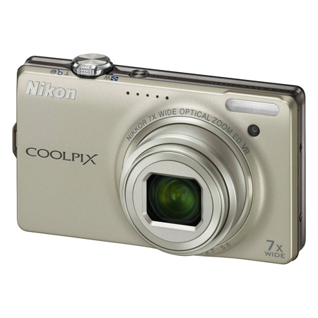 Nikon Coolpix S6000 14.2 Megapixel Camera, Silver