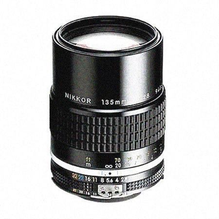 Nikon 135mm f/2.8 Nikkor Ai Telephoto Manual Focus Lens.