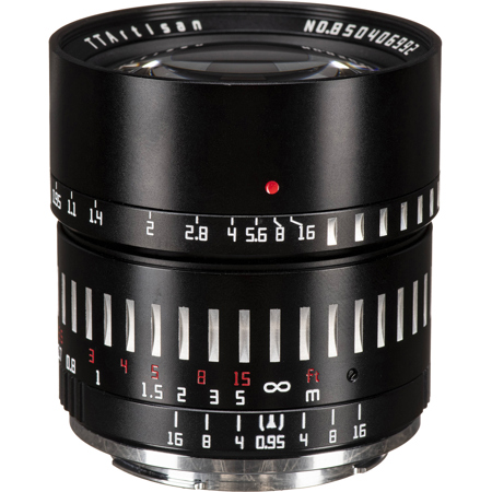 TTArtisan 50mm f/0.95 Lens for Sony E, Black & Silver