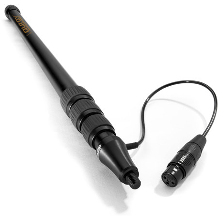 Auray ABP-47B Aluminum Telescoping Boom Pole with Integrated XLR Cable (7')