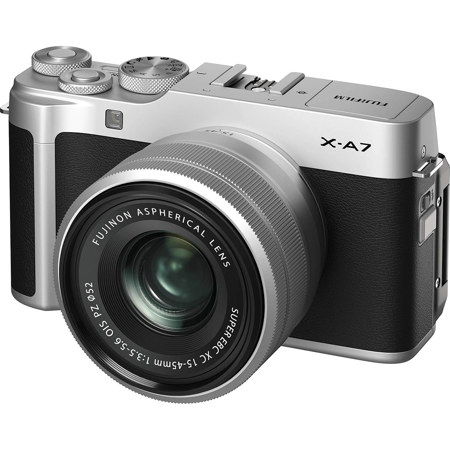 Fujifilm X-A7 Mirrorless Camera Body, Dark Silver
