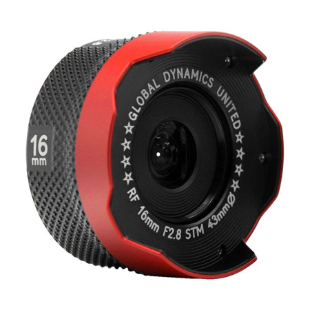 GLOBAL DYNAMICS UNITED Armored RF 16mm f/2.8 Autofocus Lens