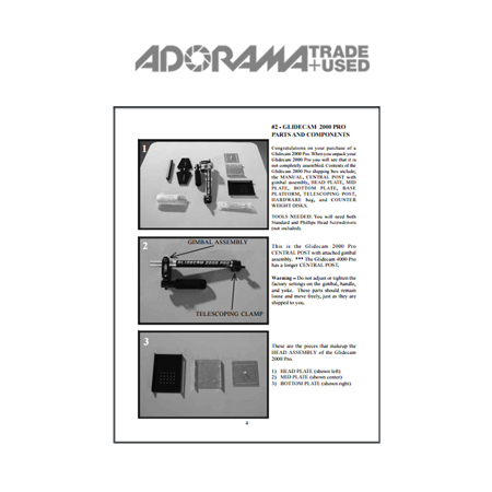 Glidecam 2000 Pro Manual
