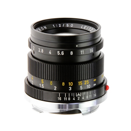 Leica 50mm f/2 Summicron M-Mount Lens, Version III (#11817), Black, Made in Germany