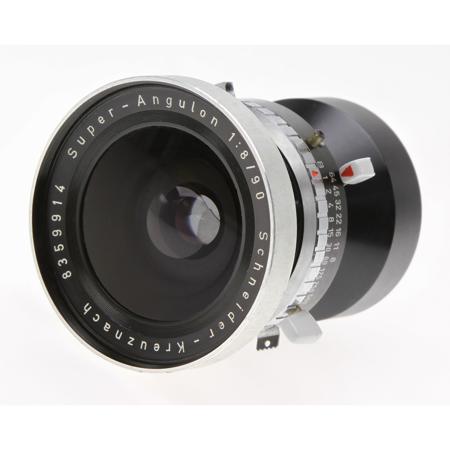 Used Schneider 90mm F/8 Super Angulon MC Large Format 4x5 Lens & Compur ...