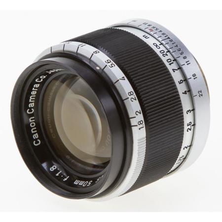 Canon 50mm F/1.8 Screw Mount Rangefinder Lens, Chrome