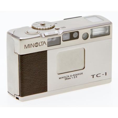 Minolta TC-1 35mm Point & Shoot Film Camera - Titanium