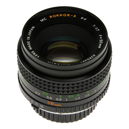 Minolta MC Rokkor-X PF 50mm F/1.7 Lens *55
