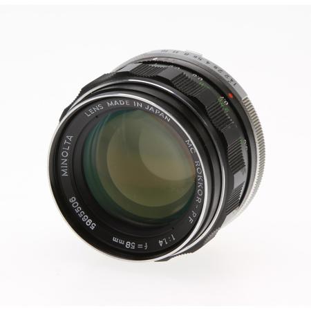 Minolta MC Rokkor-PF 58mm f/1.4 Manual Focus Lens for MD Mount Cameras