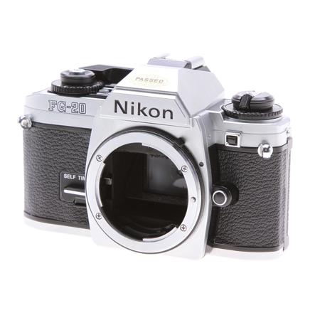 Nikon FG-20 SLR Body, Chrome