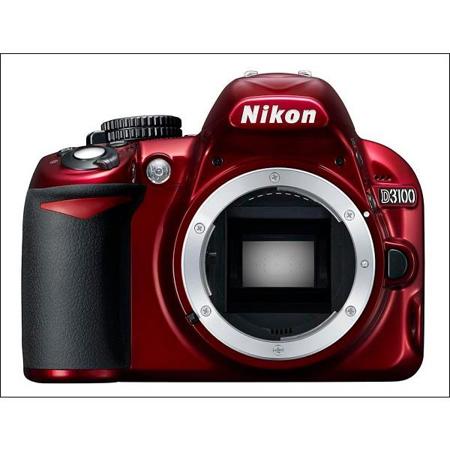 Nikon D3100 Digital SLR Camera, Red