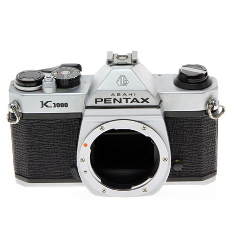 Pentax K1000 35mm SLR Manual Focus Camera, Chrome