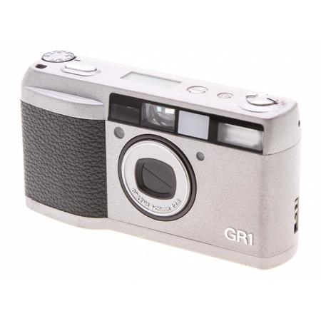 Ricoh GR1 35mm Point & Shoot Film Camera Silver 28mm F2.8 Lens